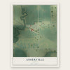 Asherville, Kansas map print, the full design