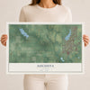 Map of Augusta, Kansas, 12 x 18 inch unframed archival matte print