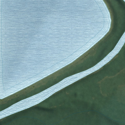 Second close-up of the map of Bassett, Kansas print showing more streets and buildings