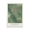 Map of Belle Plaine, Kansas, 12 x 18 inch unframed archival matte print