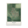Map of Bentley, Kansas, 12 x 18 inch unframed archival matte print