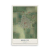 Map of Bird City, Kansas, 12 x 18 inch unframed archival matte print