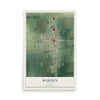 Map of Burden, Kansas, 12 x 18 inch unframed archival matte print