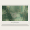 Catharine, Kansas map print, the full design