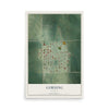 Map of Corning, Kansas, 12 x 18 inch unframed archival matte print