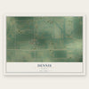 Dennis, Kansas map print, the full design