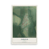 Map of Durham, Kansas, 12 x 18 inch unframed archival matte print
