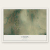 Falun, Kansas map print, the full design
