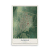 Map of Florence, Kansas, 12 x 18 inch unframed archival matte print