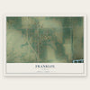 Franklin, Kansas map print, the full design