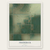 Frederick, Kansas map print, the full design