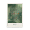 Map of Greeley, Kansas, 12 x 18 inch unframed archival matte print