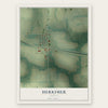 Herkimer, Kansas map print, the full design