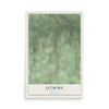 Map of Jetmore, Kansas, 12 x 18 inch unframed archival matte print