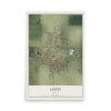 Map of Leoti, Kansas, 12 x 18 inch unframed archival matte print