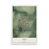 Map of Linn, Kansas, 12 x 18 inch unframed archival matte print