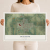 Map of McLouth, Kansas, 12 x 18 inch unframed archival matte print