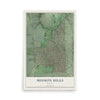 Map of Mission Hills, Kansas, 12 x 18 inch unframed archival matte print