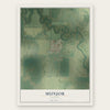 Munjor, Kansas map print, the full design
