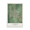 Map of Overbrook, Kansas, 12 x 18 inch unframed archival matte print
