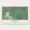 Piedmont, Kansas map print, the full design