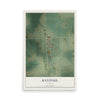 Map of Rantoul, Kansas, 12 x 18 inch unframed archival matte print