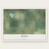 Ringo, Kansas map print, the full design