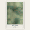 Roxbury, Kansas map print, the full design