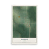 Map of Soldier, Kansas, 12 x 18 inch unframed archival matte print