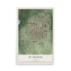 Map of St. Francis, Kansas, 12 x 18 inch unframed archival matte print
