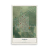 Map of Turon, Kansas, 12 x 18 inch unframed archival matte print