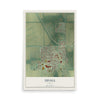 Map of Udall, Kansas, 12 x 18 inch unframed archival matte print
