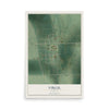 Map of Virgil, Kansas, 12 x 18 inch unframed archival matte print