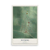 Map of Wetmore, Kansas, 12 x 18 inch unframed archival matte print