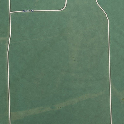Second close-up of the map of Willis, Kansas print showing more streets and buildings