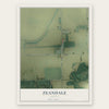 Zeandale, Kansas map print, the full design