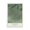 Map of Bellewood, Kentucky, 12 x 18 inch unframed archival matte print