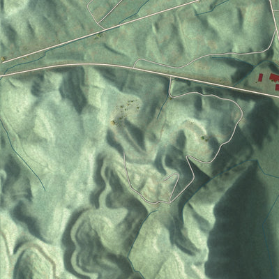 Second close-up of the map of Booneville, Kentucky print showing more streets and buildings