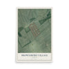 Map of Brownsboro Village, Kentucky, 12 x 18 inch unframed archival matte print