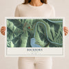 Map of Buckhorn, Kentucky, 12 x 18 inch unframed archival matte print