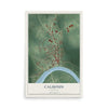 Map of Calhoun, Kentucky, 12 x 18 inch unframed archival matte print