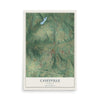 Map of Caneyville, Kentucky, 12 x 18 inch unframed archival matte print