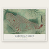 Cardinal Valley, Kentucky map print, the full design
