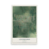 Map of Centertown, Kentucky, 12 x 18 inch unframed archival matte print