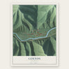 Coxton, Kentucky map print, the full design