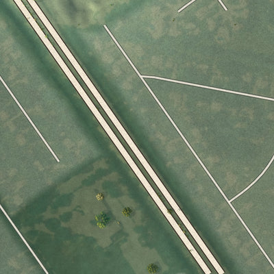 Second close-up of the map of Crossgate, Kentucky print showing more streets and buildings