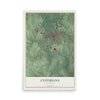 Map of Cynthiana, Kentucky, 12 x 18 inch unframed archival matte print