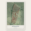 Deerfield, Kentucky map print, the full design