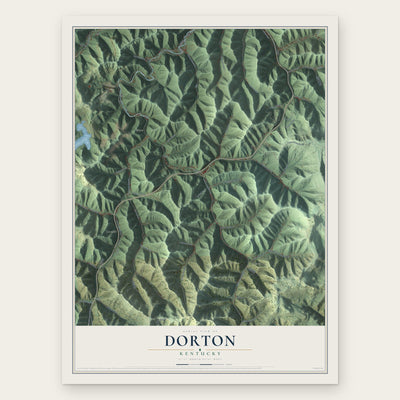Dorton, Kentucky map print, the full design