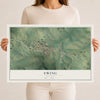 Map of Ewing, Kentucky, 12 x 18 inch unframed archival matte print